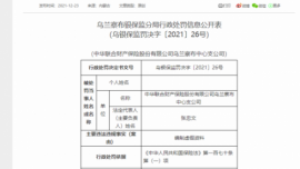 编制虚假资料 中华联合财险被罚乌兰察布中支被罚23万元