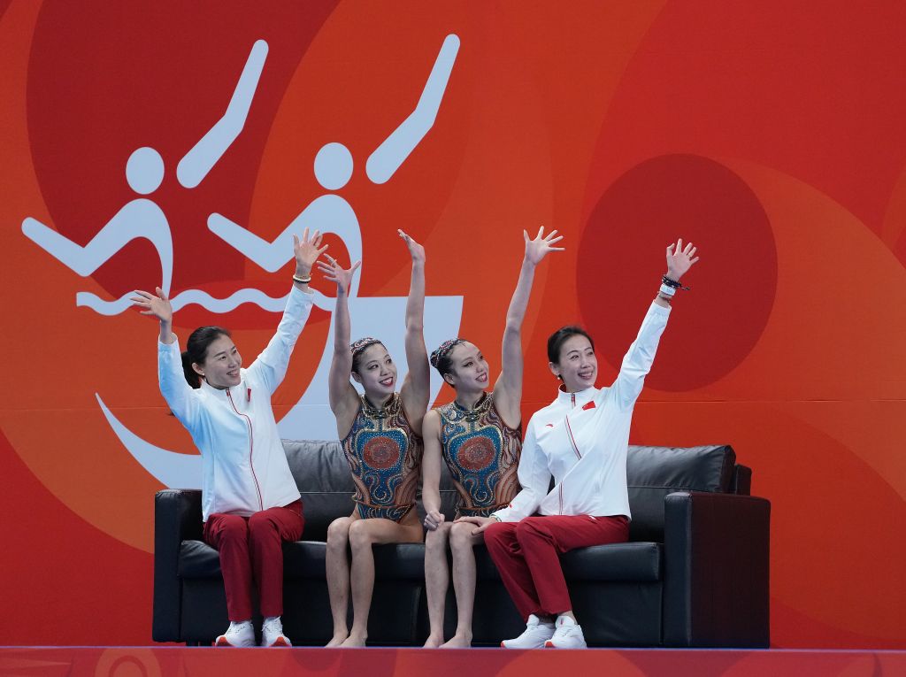 亚运会丨中国花游实现双人项目六连冠